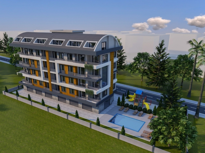 Low-price complex in a quiet area in Alanya